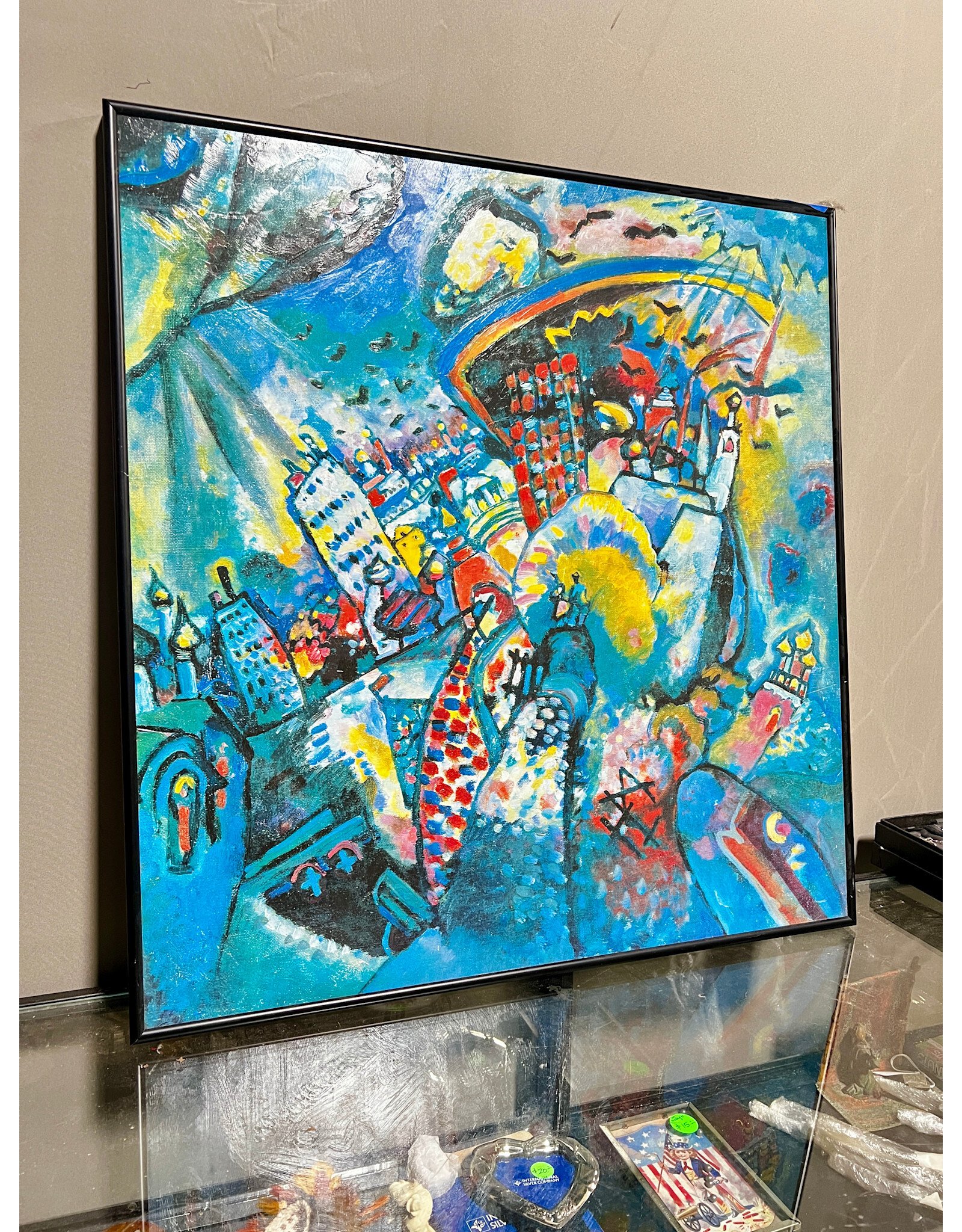 Moscow (Red Square 1) by Wassily Kandinsky. framed print