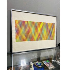 Latticework 3, framed painting, sgnd Viney, 1973