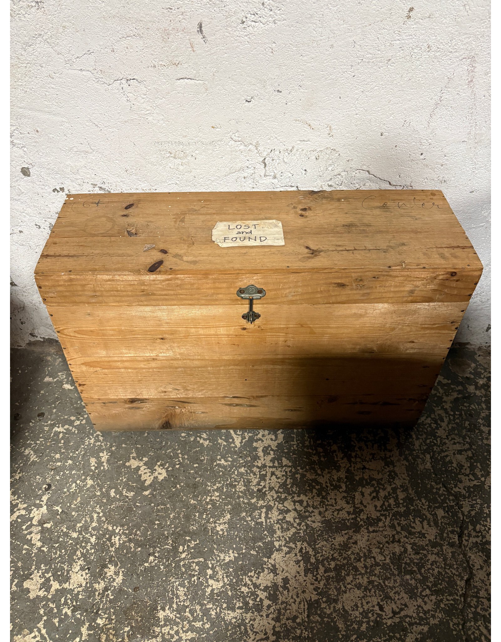 Vintage Rustic Wooden Trunk