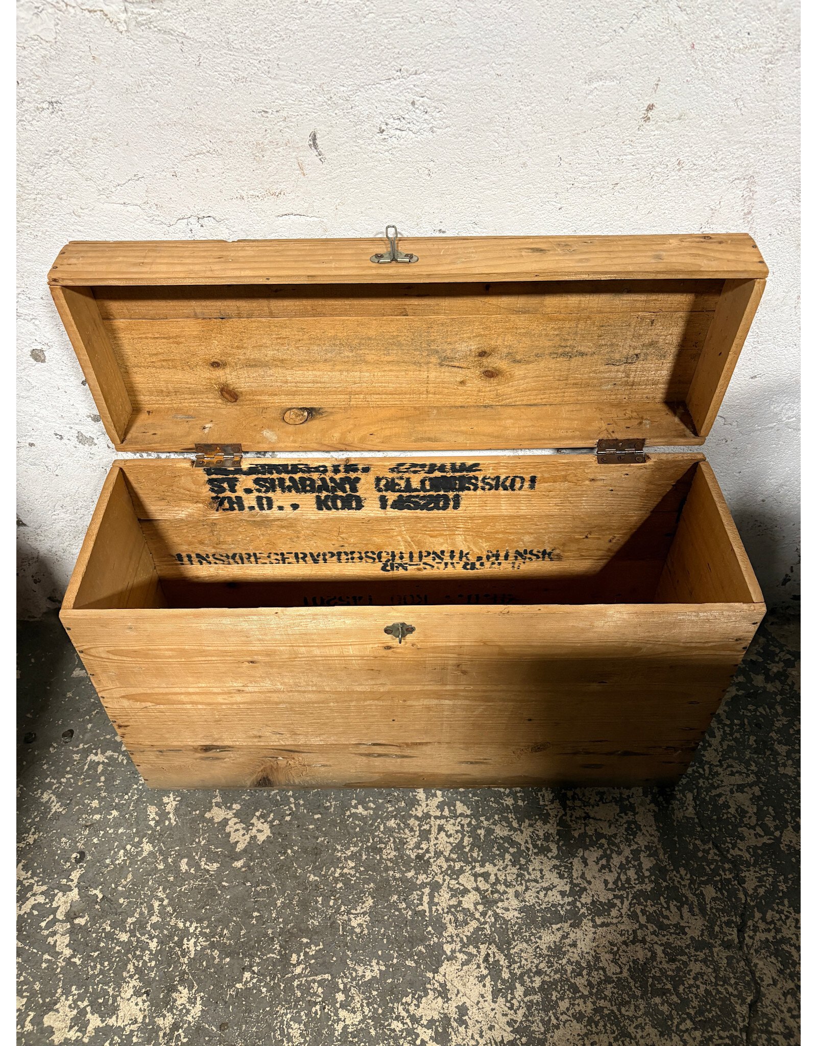 Vintage Rustic Wooden Trunk