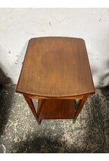 Antique Oval Drop Leaf Tea Table with Drawer