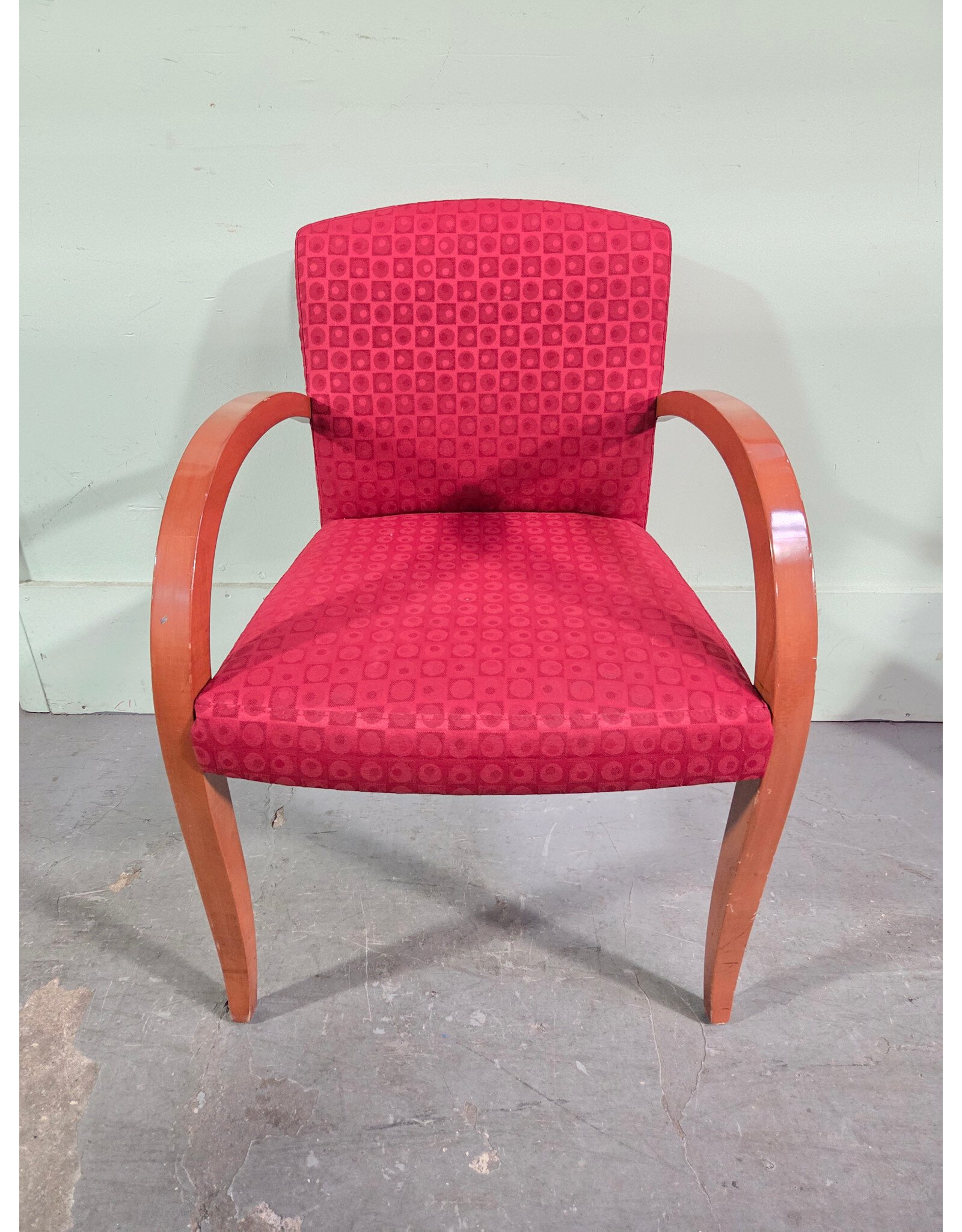 Teknion Red Upholstered Asana Chair