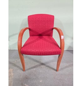 Teknion Red Upholstered Asana Chair