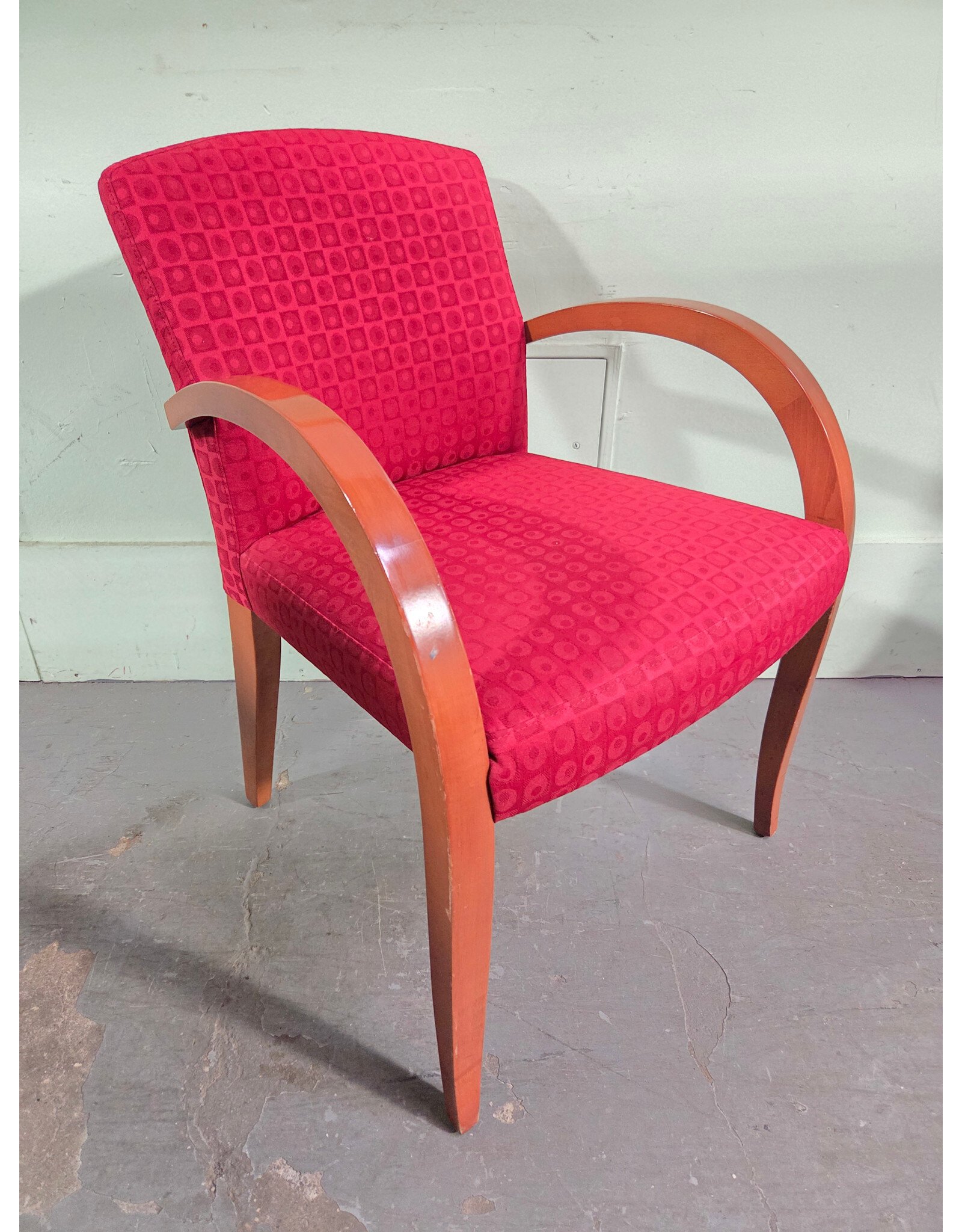 Teknion Red Upholstered Asana Chair