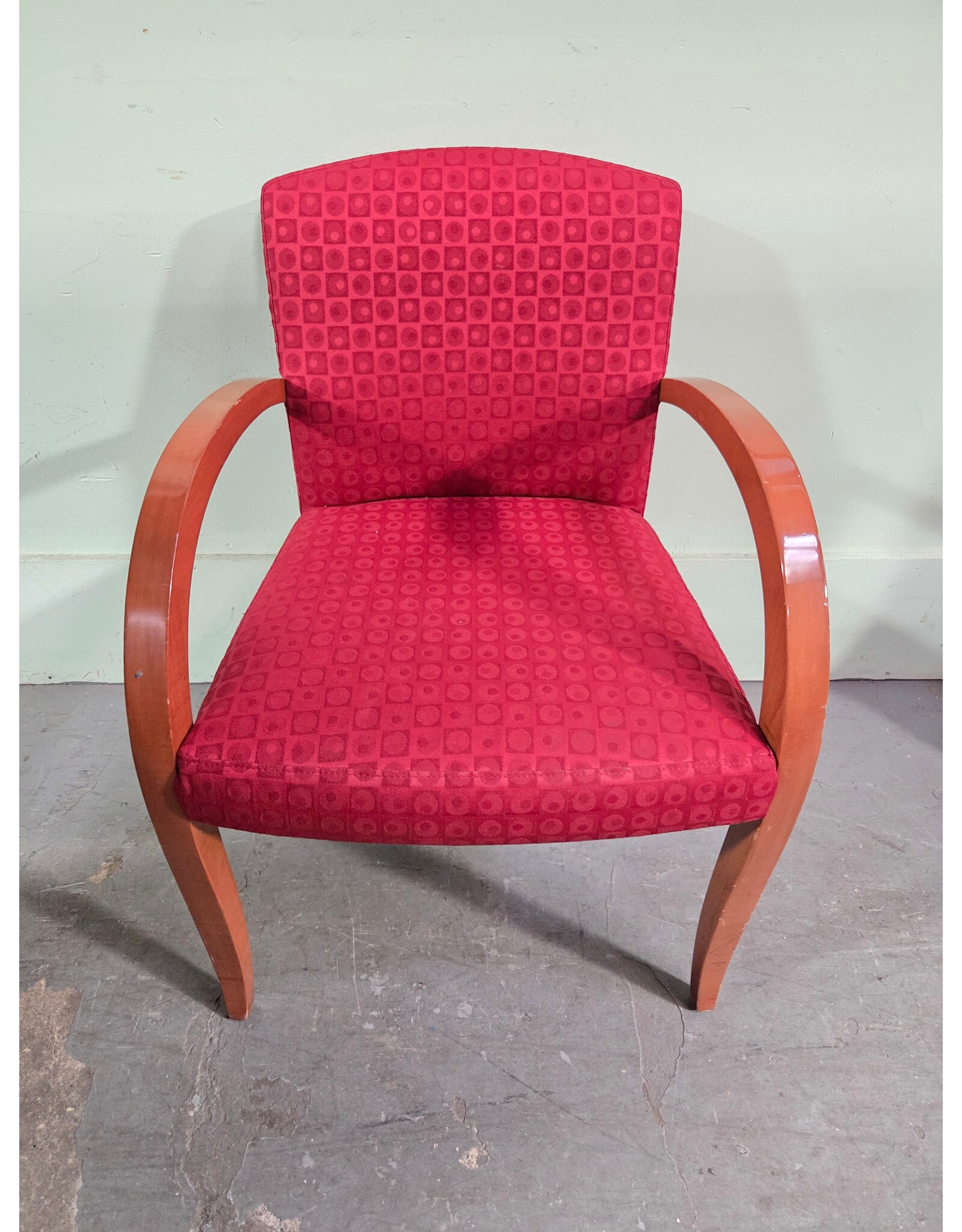 Teknion Red Upholstered Asana Chair