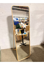 Ikea Ikornnes Floor Mirror with Light Ash Wood Frame