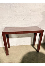 Modern Console Table with Wood Grain Finish