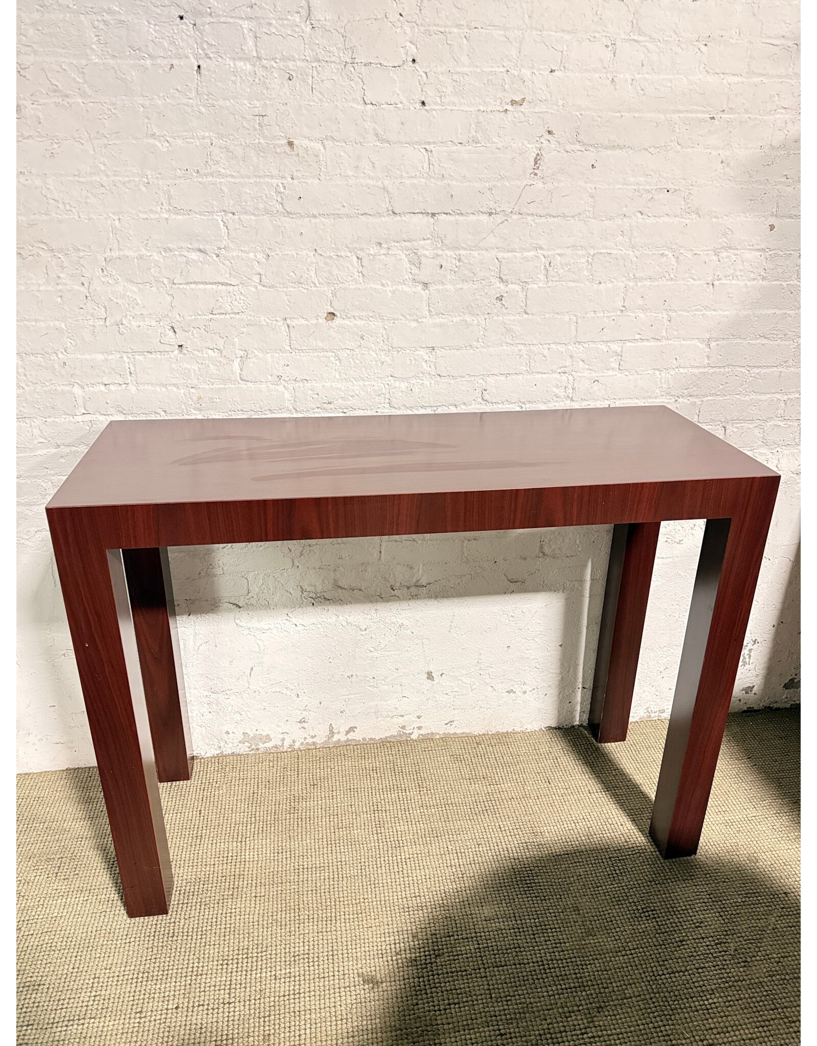 Modern Console Table with Wood Grain Finish
