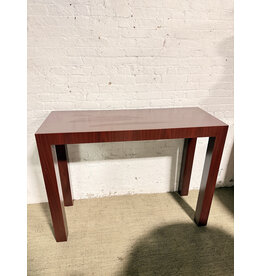 Modern Console Table with Wood Grain Finish