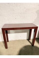 Modern Console Table with Wood Grain Finish