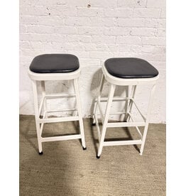 Lyon Metal Bar Stool with Black Padded Removable Seat