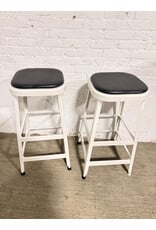 Lyon Metal Bar Stool with Black Padded Removable Seat