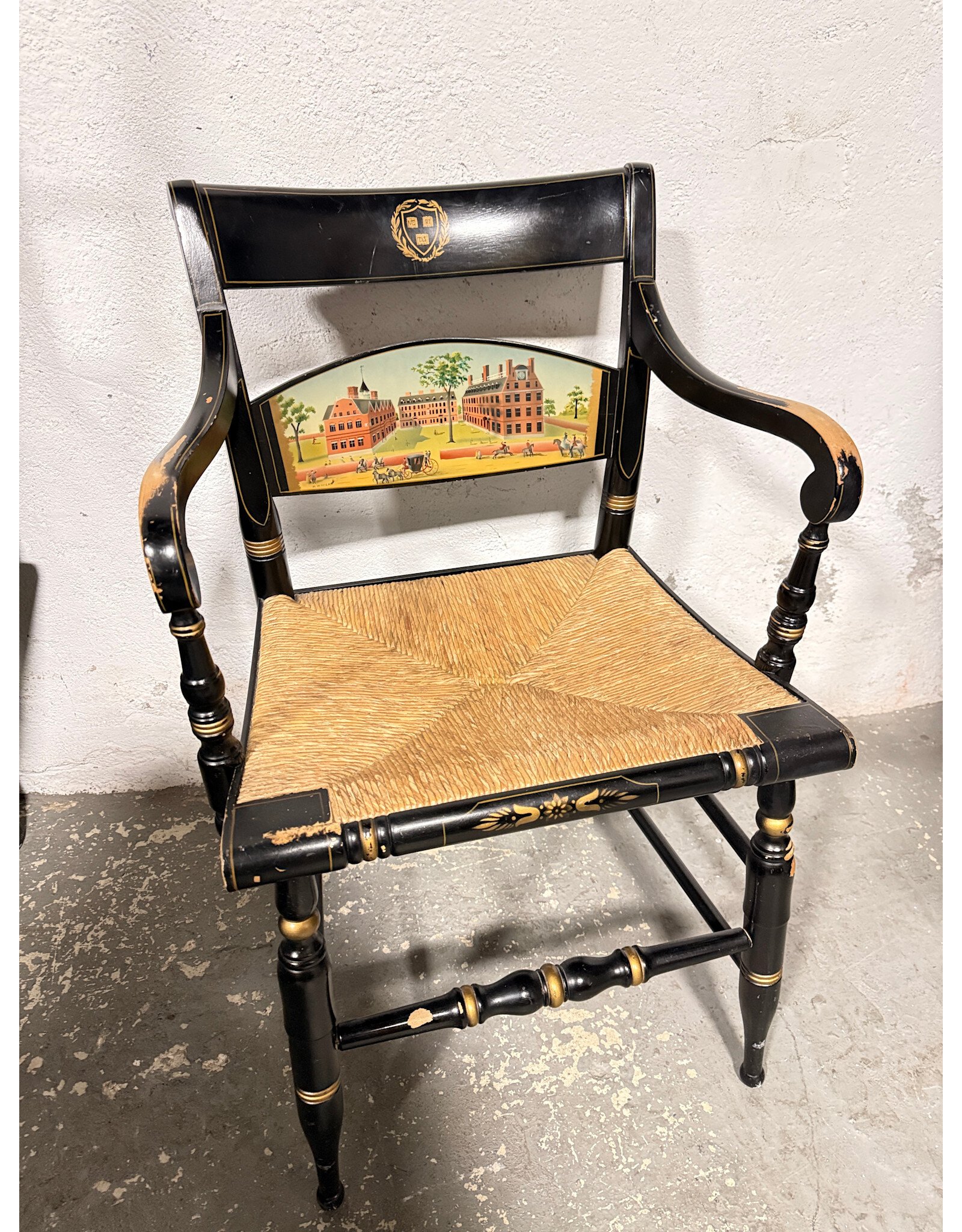 Vintage L. Hitchcock lllini Collegiate Chair