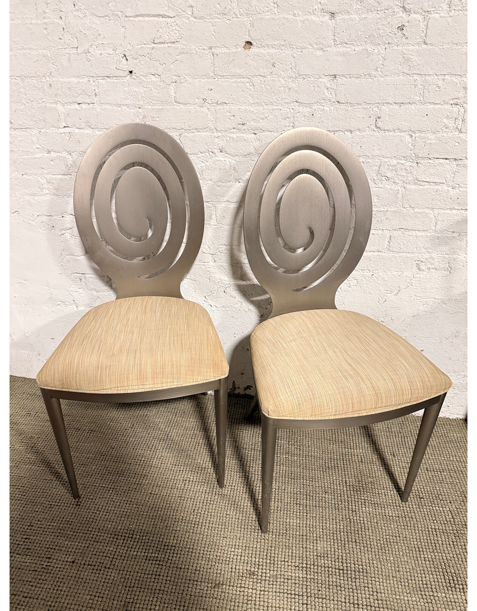 Ethan Allen Ethan Allen Brushed Nickel Radius Dining Chair