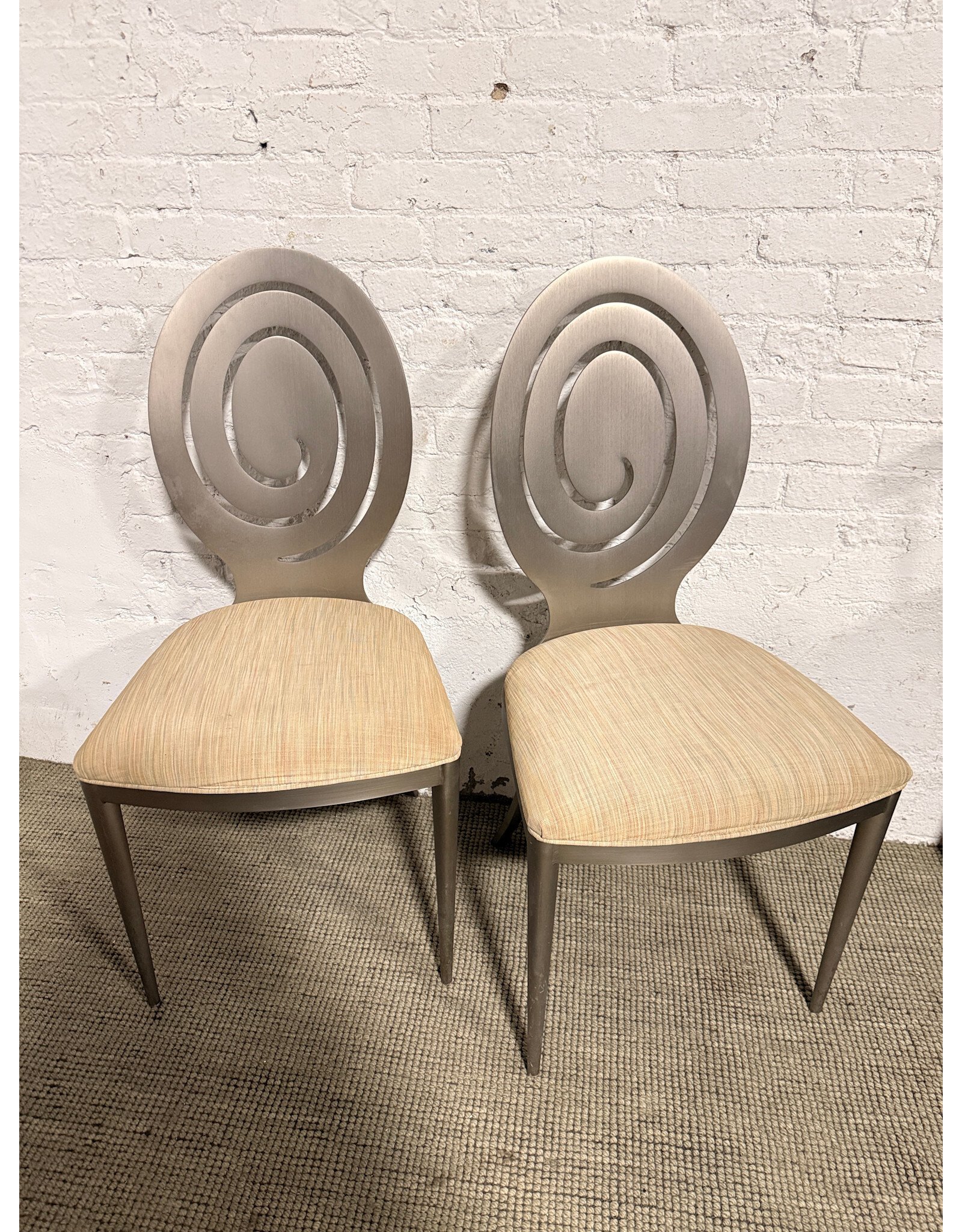 Ethan Allen Ethan Allen Brushed Nickel Radius Dining Chair