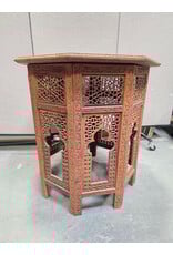 Indian Carved Collapsable Side Table
