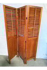 Pier 1 Imports Louvered 3 Panel Folding Room Divider