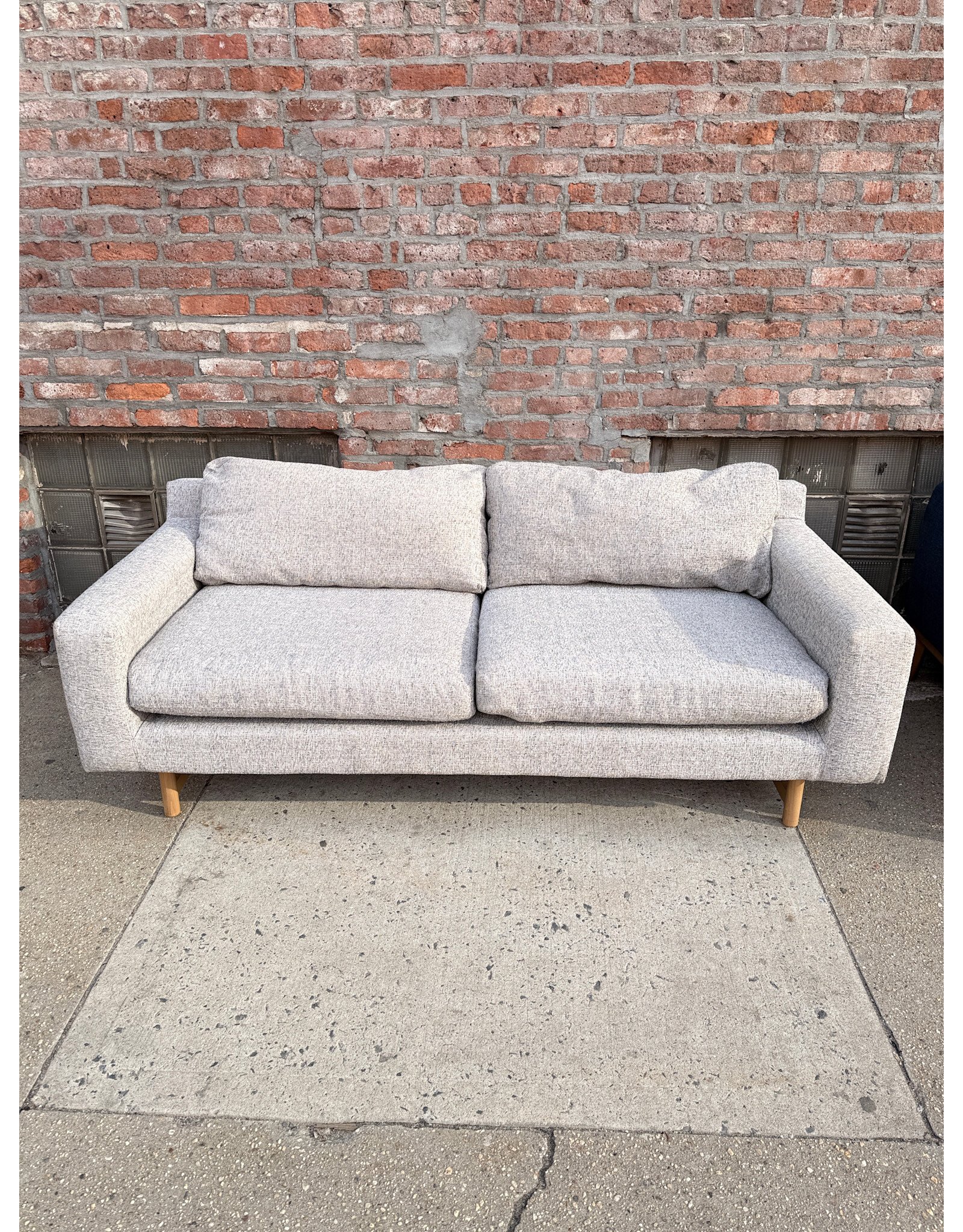 West Elm Eddy Modern Gray Sofa by West Elm