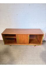 Mid-Century Modern Wood Media Console