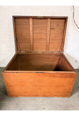 Antique Victorian Hardwood Trunk