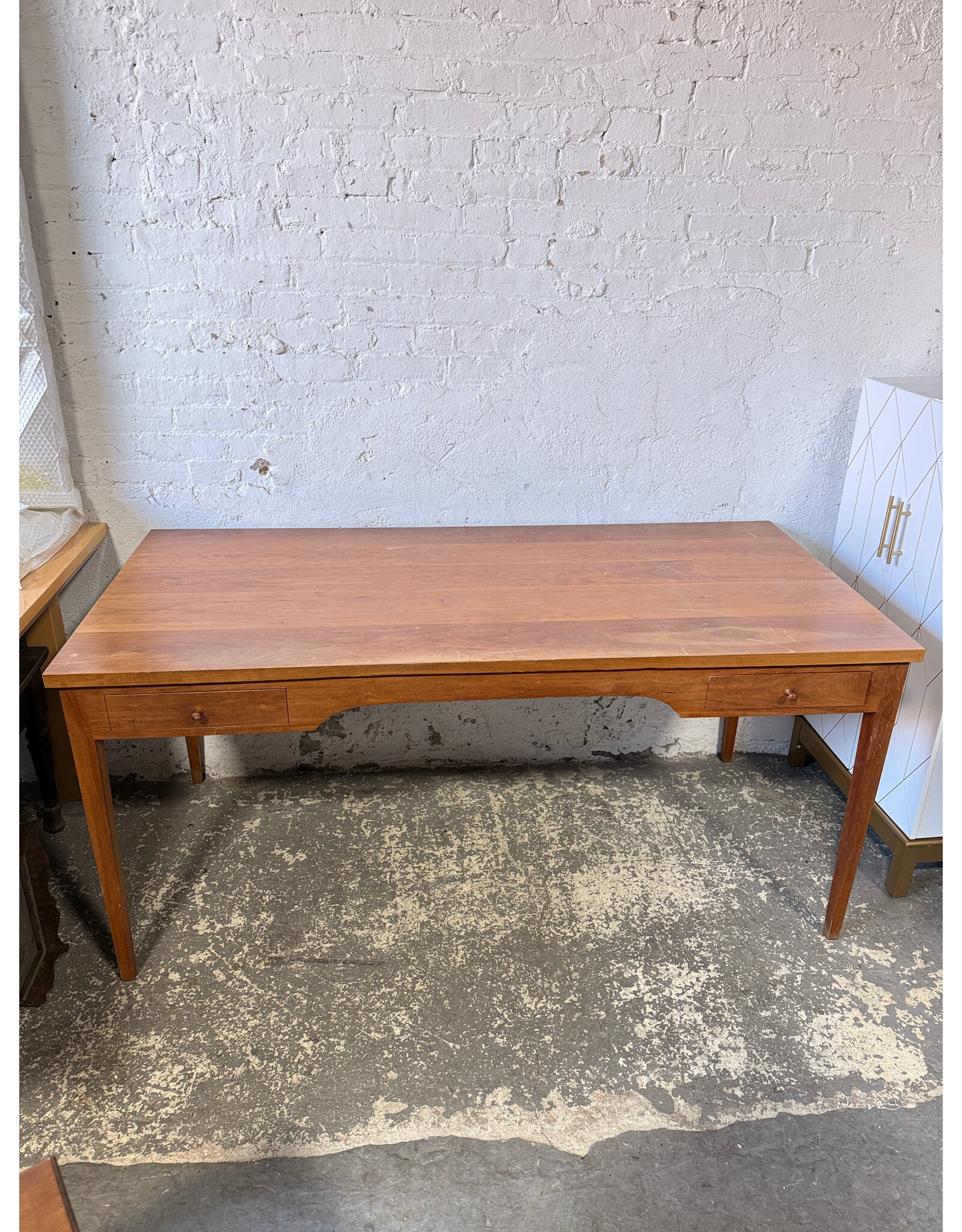 Thomas Moser Cherry Wood Shaker Style 2-Drawer Desk