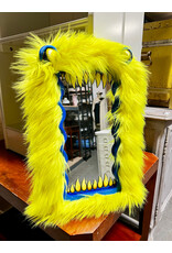 Yellow Monster Mirror by Haley Lane Art