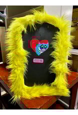 Yellow Monster Mirror by Haley Lane Art