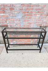 Metal & Glass Entryway Console Table