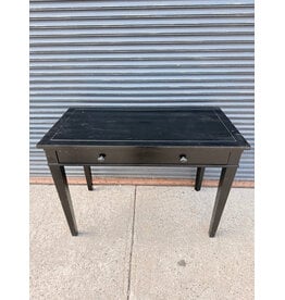 Crate&Barrel Black Wood Desk