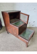 Antique Wooden Bed Steps