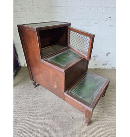 Antique Wooden Bed Steps