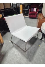 CB2 Triumph Chalk White Lounge Chair