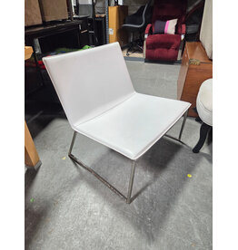 CB2 Triumph Chalk White Lounge Chair
