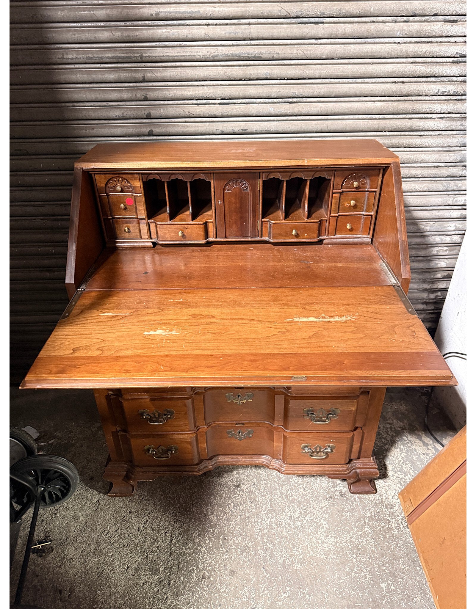 Maddox Solid Cherry Wood Secretary Desk