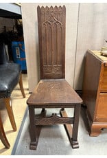 Gothic Revival Wooden Carved Side Chair