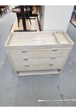 Restoration Hardware Whitewashed Ash Landry Dresser and Topper Set