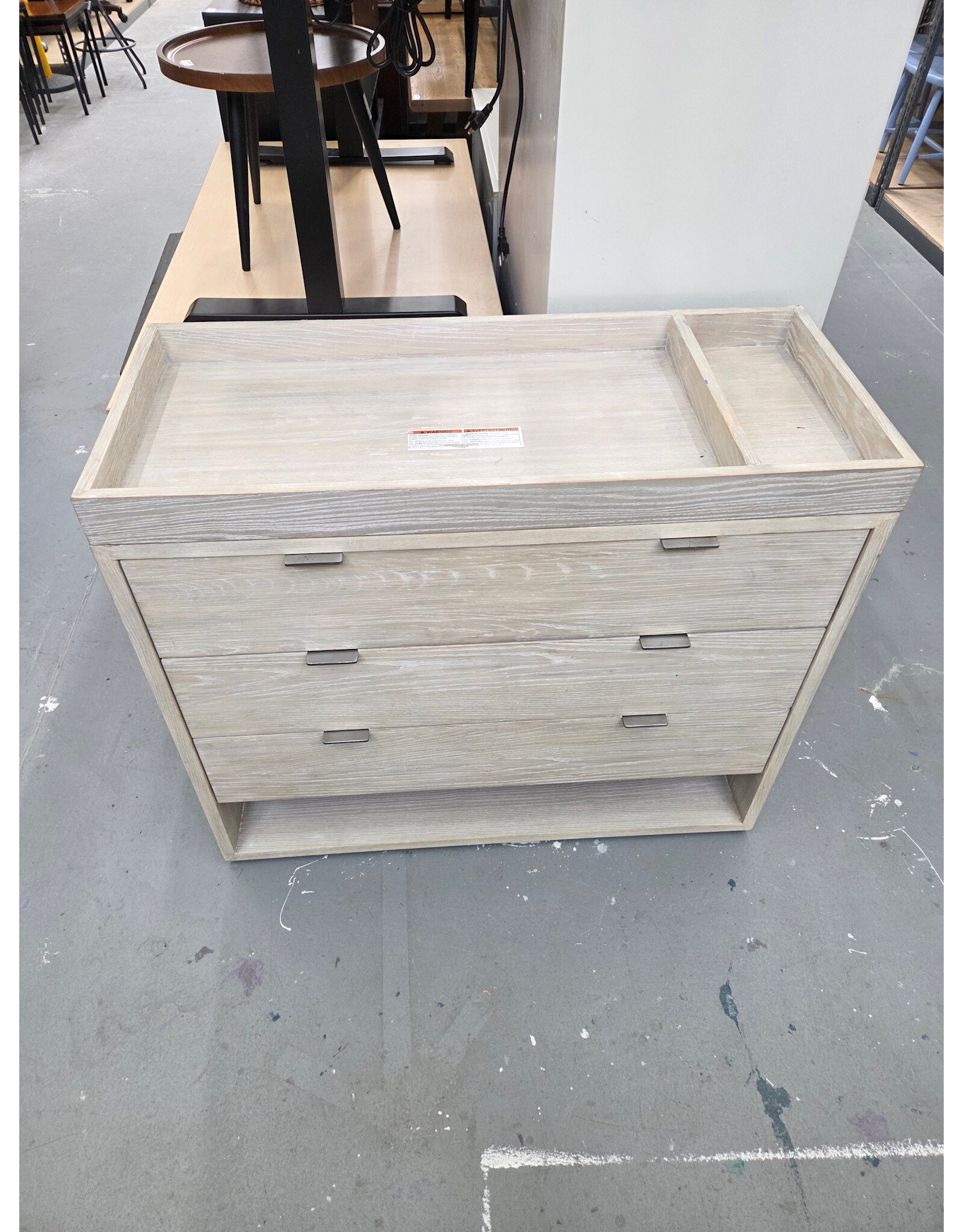 Restoration Hardware Whitewashed Ash Landry Dresser and Topper Set