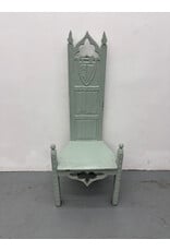 Painted Gothic Revival Style Hall Chair