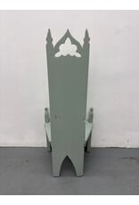 Painted Gothic Revival Style Hall Chair