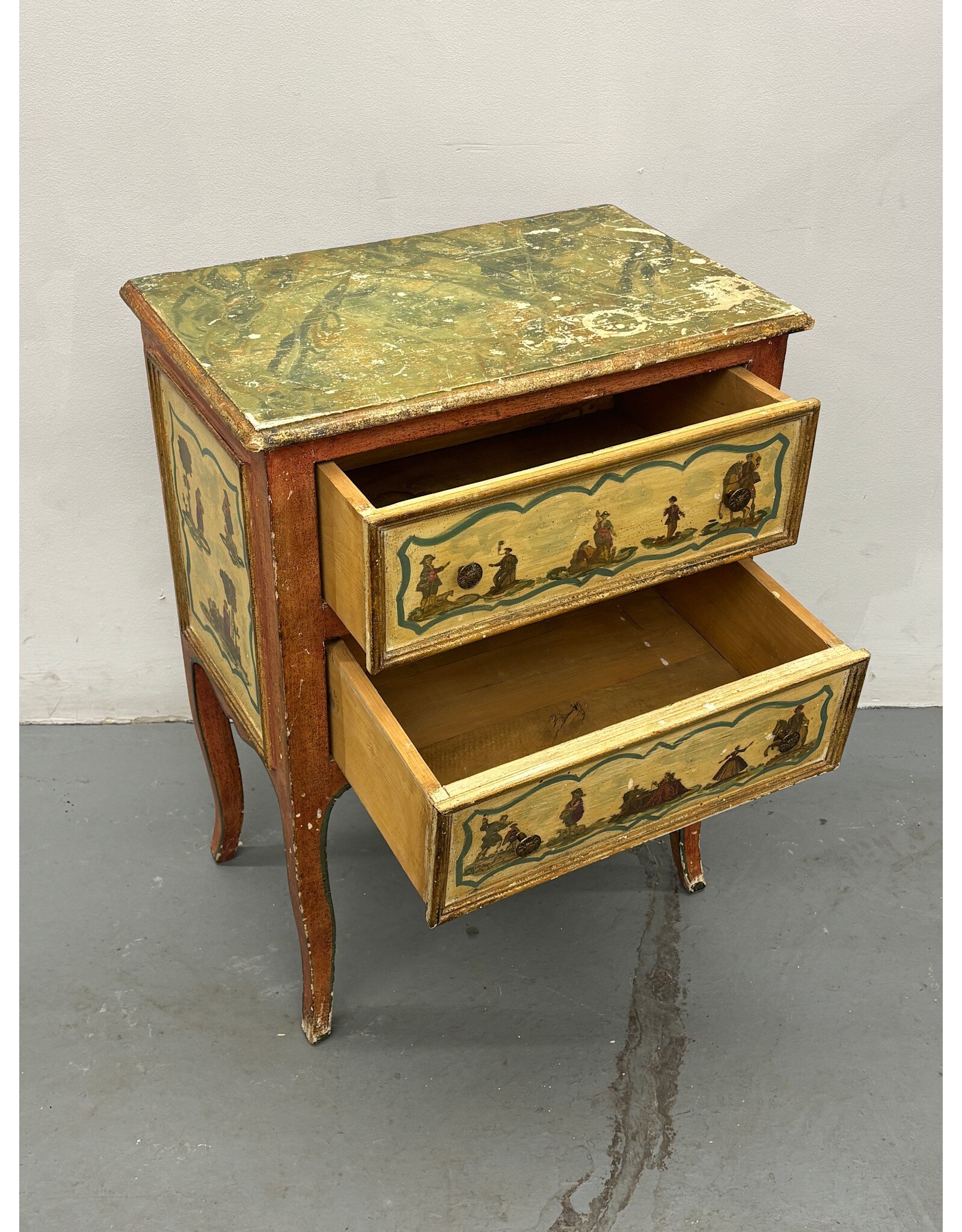 Florentine Antique Lacquer Side Table