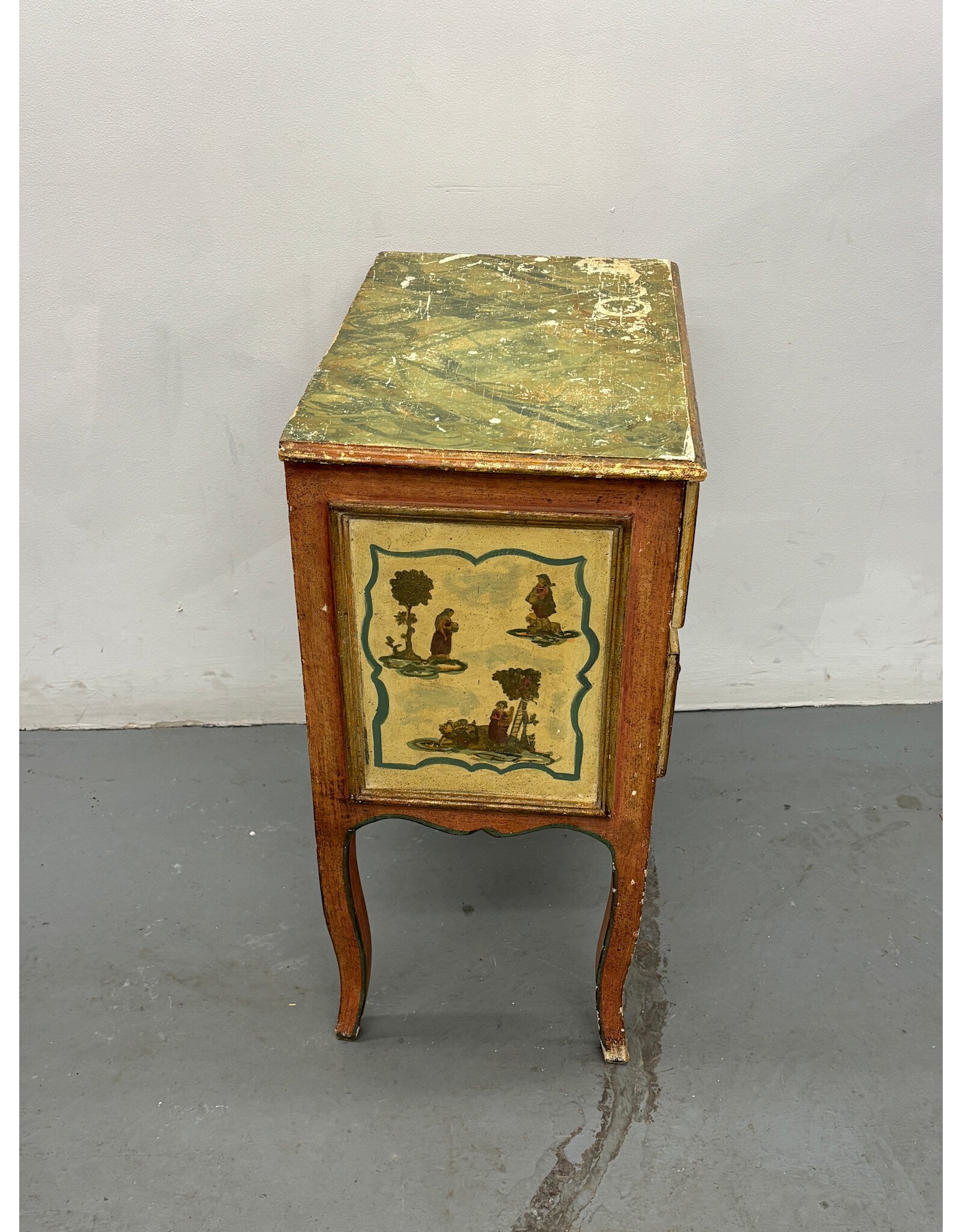 Florentine Antique Lacquer Side Table
