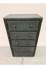 Green Wicker Dresser