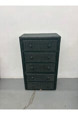 Green Wicker Dresser