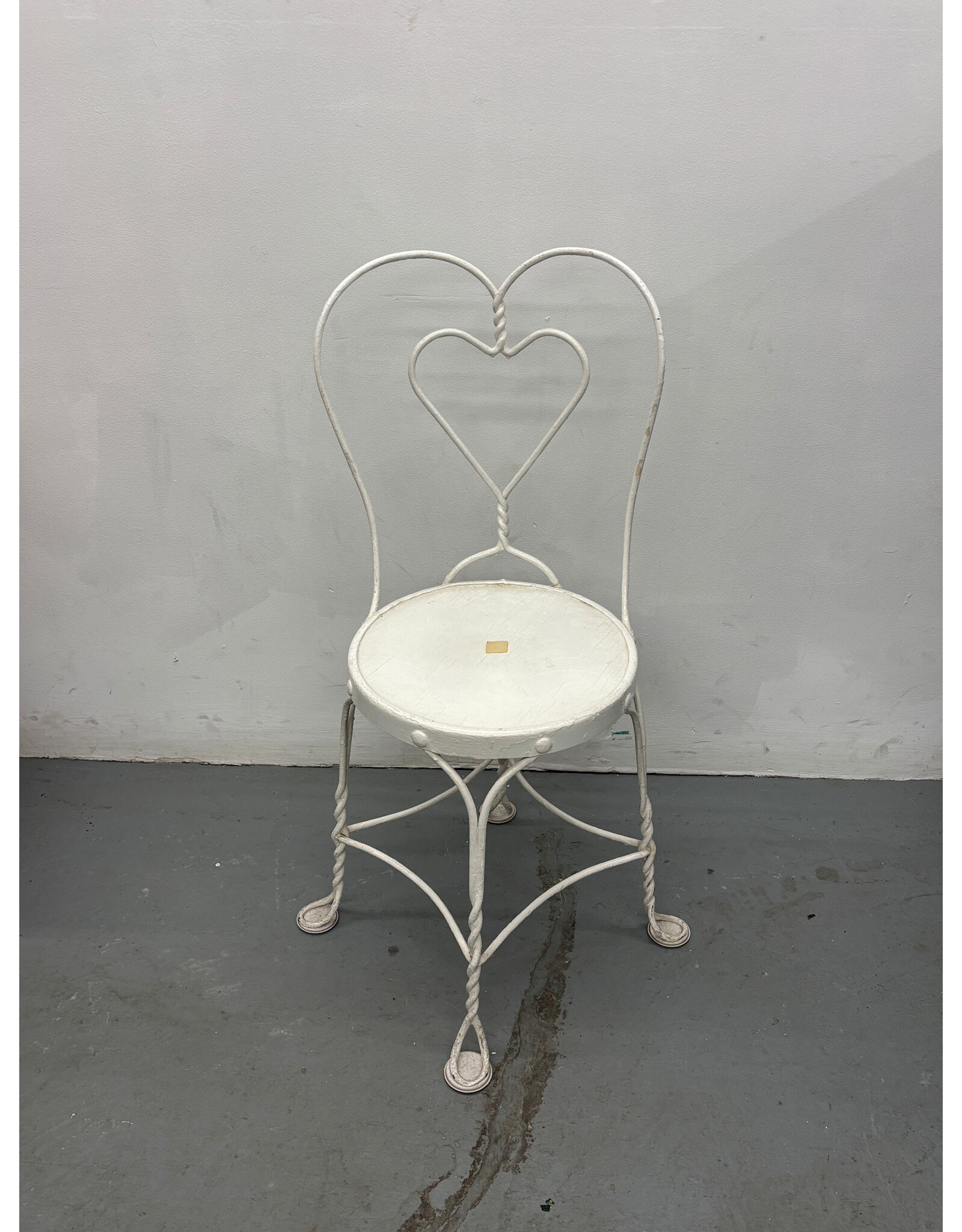 Vintage Twisted Iron Ice Cream Parlor Chair