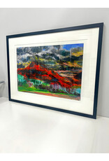 Mt. Norwottuck-Amherst, Oct. 27 2012, framed print, sgnd l.r.