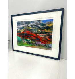 Mt. Norwottuck-Amherst, Oct. 27 2012, framed print, sgnd l.r.