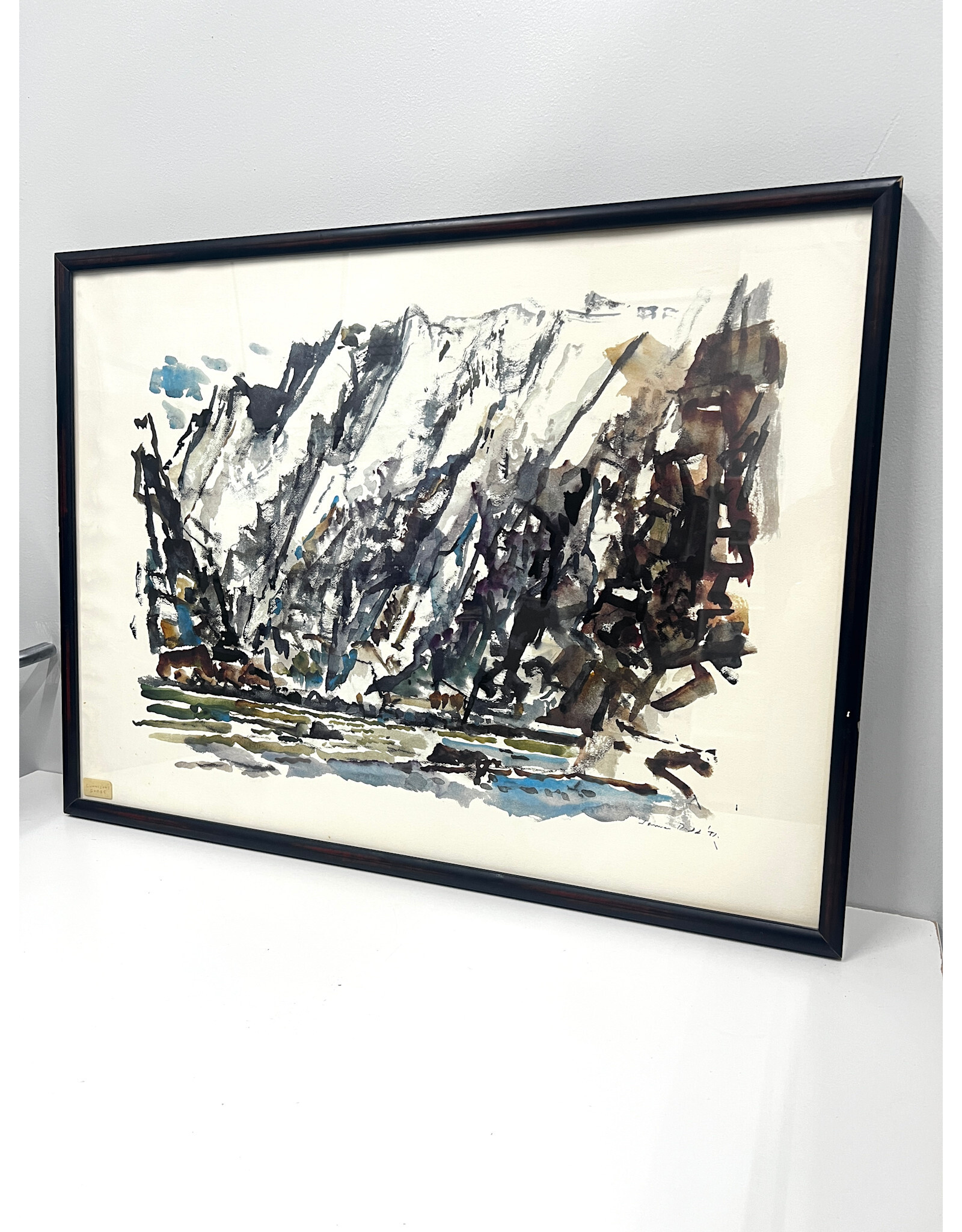 Gunnison Gorge 1 by Lamar Dodd, framed print