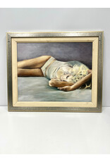 In the Morning, framed oil on canvas, sgnd Eri Adachi
