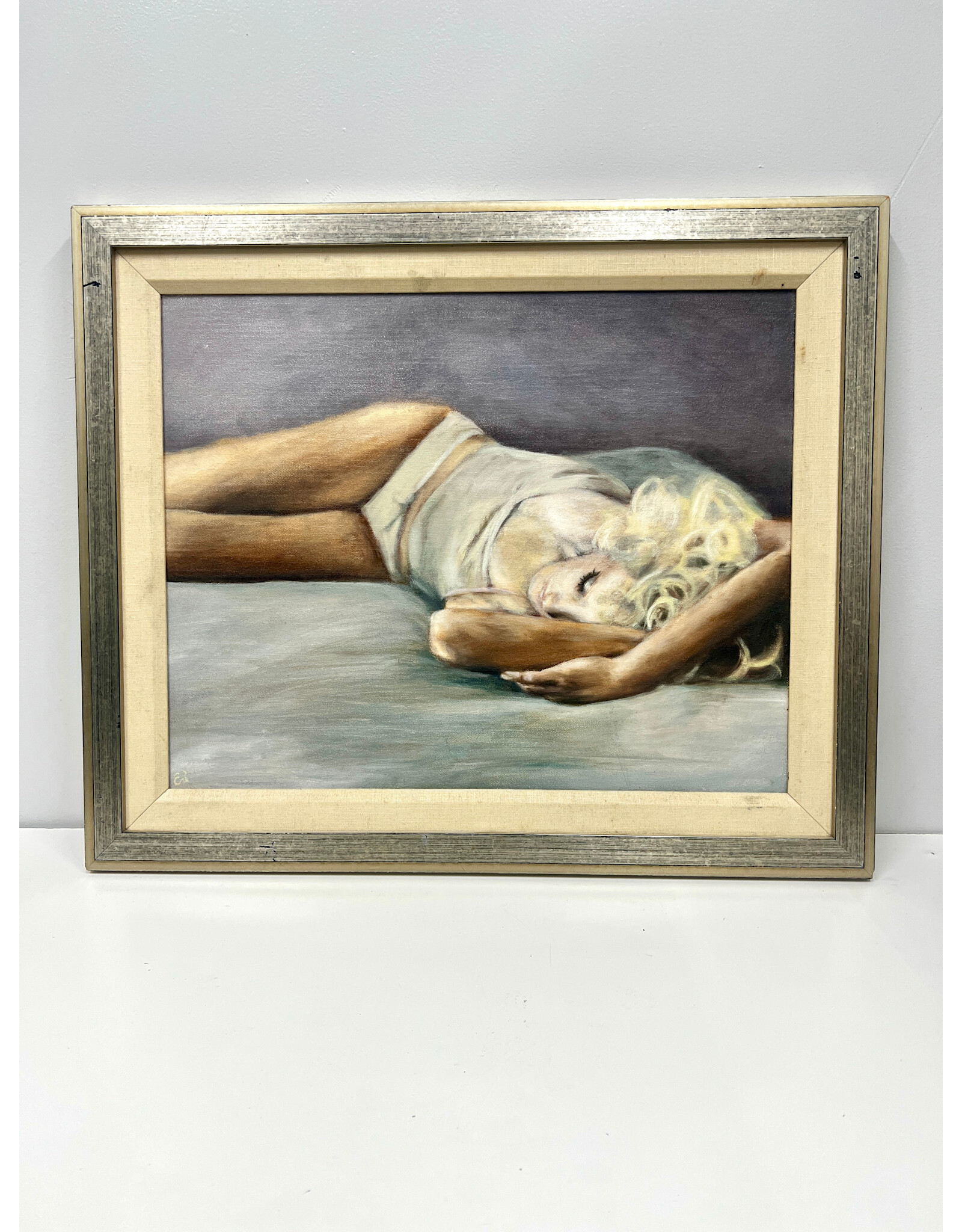 In the Morning, framed oil on canvas, sgnd Eri Adachi