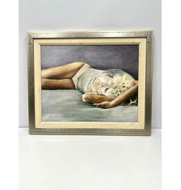 In the Morning, framed oil on canvas, sgnd Eri Adachi